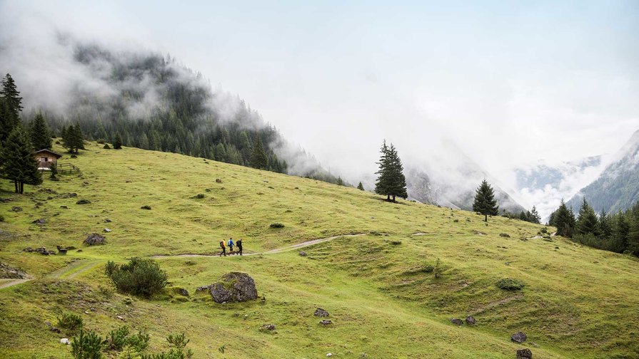 [Translate to Englisch:] Wandern in der Naturparkregion Lechtal / Hotel Bergmahd